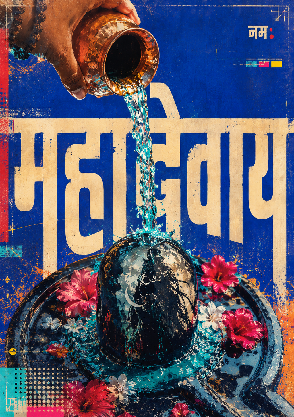 Mahadev Abhisheka poster included in Chitralok set of three